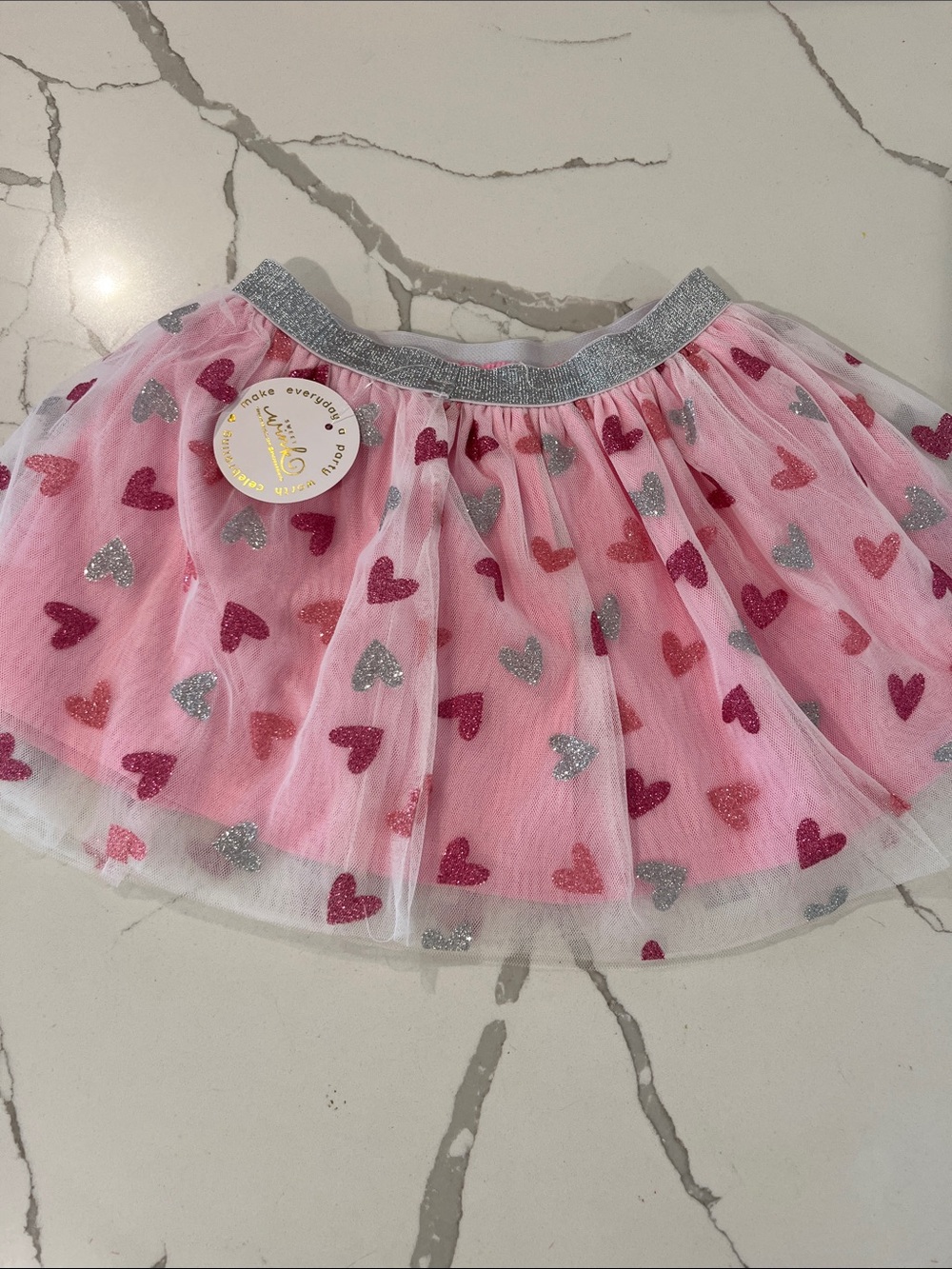 Girls Sweet Wink heart skirt